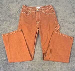 Forever 21 Women's Brown Dark Wash Straight Leg Mid Rise Jeans 26x26